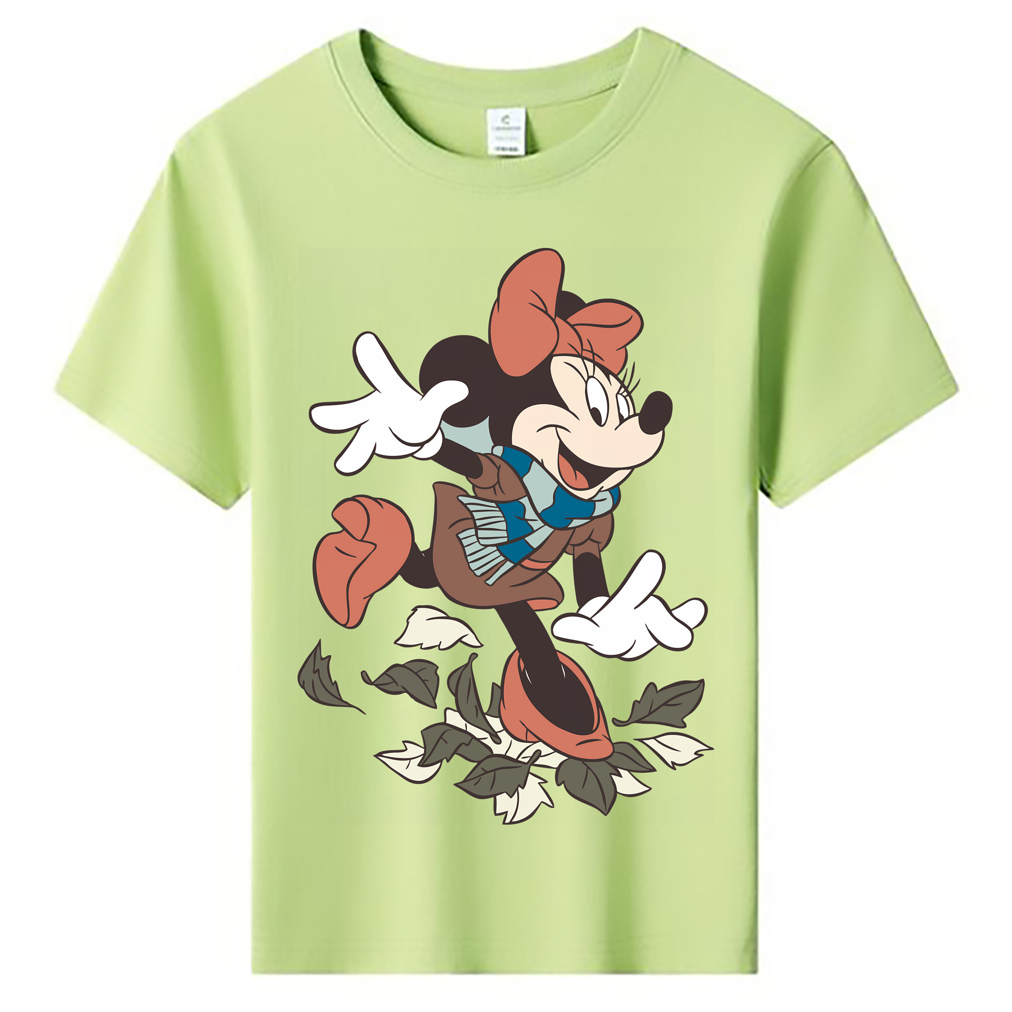 （画像用） ミッキーマウス Mickey Mouse 綿100％キッズTシャツ（フロントプリント）